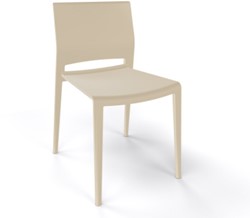 Bakhita terrasstoel taupe - Met armleggers