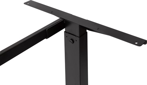 Euroseats bureau standaard - instelbaar frame - 120 x 80 cm - Natuur eik (T600) - Zwart (RAL9005)-3