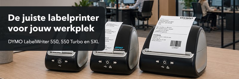 DYMO LabelWriter 550, 550 Turbo of 5XL: welk model past bij jouw werkplek?