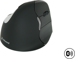 BakkerElkhuizen Evoluent4 muis zwart Bluetooth (rechtshandig) for MAC