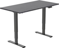 Euroseats Economy elektrisch zit-sta bureau - 120 x 80 cm - Shadow Eik (T608) - Zwart (RAL9005)