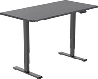 Euroseats Economy elektrisch zit-sta bureau - 180 x 80 cm - Shadow Eik (T608) - Zwart (RAL9005)