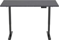 Euroseats Economy elektrisch zit-sta bureau - 120 x 80 cm - Shadow Eik (T608) - Zwart (RAL9005)-2