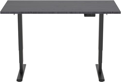 Euroseats Economy elektrisch zit-sta bureau - 160 x 80 cm - Shadow Eik (T608) - Zwart (RAL9005)-2