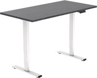 Euroseats Economy elektrisch zit-sta bureau - 120 x 80 cm - Shadow Eik (T608) - Wit (RAL9016)