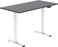 Euroseats Economy elektrisch zit-sta bureau - 180 x 80 cm - Shadow Eik (T608) - Wit (RAL9016)