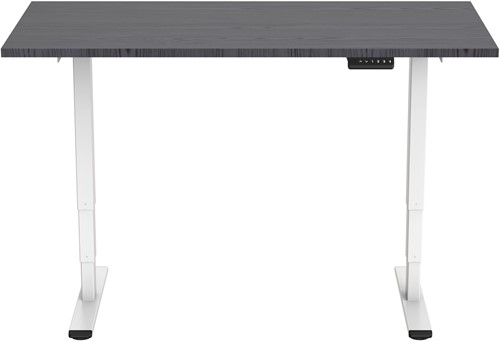 Euroseats Economy elektrisch zit-sta bureau - 140 x 80 cm - Shadow Eik (T608) - Wit (RAL9016)-2