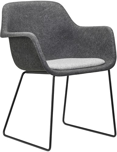 BUUR Felt stoel (gemaakt van PET-flessen) - Blazer CUZ1E – Surrey - Antraciet