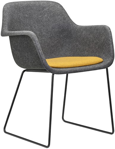 BUUR Felt stoel (gemaakt van PET-flessen) - Blazer CUZ82 – Wesley - Antraciet