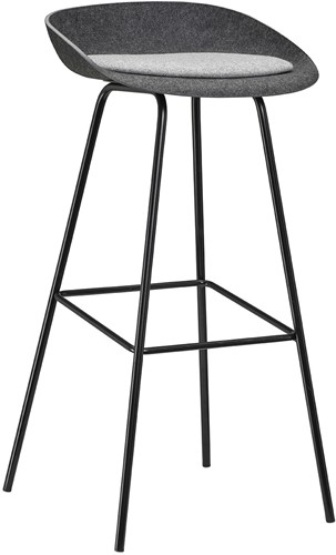 BUUR Felt high kruk (gemaakt van PET-flessen) - Blazer CUZ1E – Surrey - Antraciet