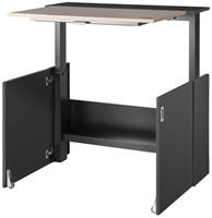 BUUR Homefit (kast/werkplek bureau) - Zwart (met eigen natuur blad)
