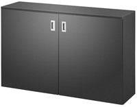 BUUR Homefit (kast/werkplek bureau) - Zwart (met eigen natuur blad)-2