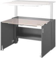 BUUR Homefit (kast/werkplek bureau) - Zwart (met eigen natuur blad)-3
