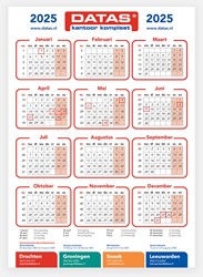 Datas wandkalender 2025