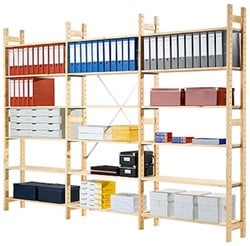 Aanbouw massiefhouten legbord stellingsysteem 30DX200HX103B