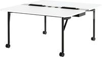 HOWE Folding Surfaces - vergadertafel - 150 x 160 cm - Met - Wit (Laminaat) - L210