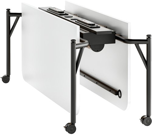 HOWE Folding Surfaces - vergadertafel - 150 x 160 cm - Met - Wit (Laminaat) - L210-2