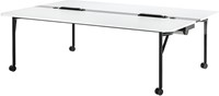 HOWE Folding Surfaces - vergadertafel - 240 x 160 cm - Met - Wit (Melamine) - M310