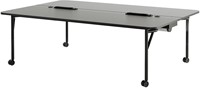 HOWE Folding Surfaces - vergadertafel - 240 x 160 cm - Met - Zwart (Laminaat) - L310