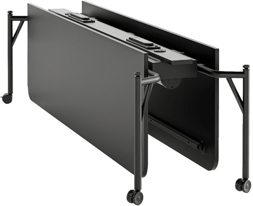 HOWE Folding Surfaces - vergadertafel - 240 x 160 cm - Met - Zwart (Laminaat) - L310-2