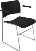 HOWE 40/4 armstoel volledig bekleed - Zwart - YS009 - Zwart - B7