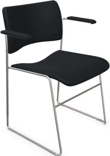 HOWE 40/4 armstoel volledig bekleed - Zwart - YS009 - Zwart - B7