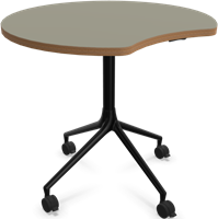 HOWE AS400 tafel - Donkergrijs (zichtbaar hout) - Zwart - B7 - Zwart - B7