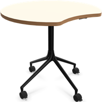 HOWE AS400 tafel - Wit (zichtbaar hout) - Zwart - B7 - Zwart - B7