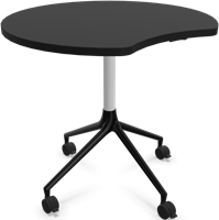 HOWE AS400 tafel - Zwart - Satijnwit - B31 - Zwart - B7