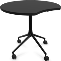 HOWE AS400 tafel - Zwart - Satijnzwart - B6 - Zwart - B7
