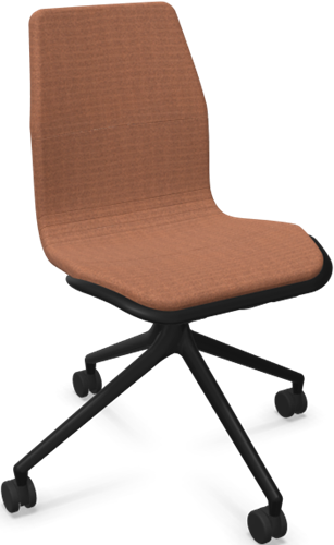 HOWE AS100 stoel - Bruin - C14U - Zwart - B7