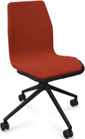 HOWE AS100 stoel - Rood - C23U - Satijnzwart - B6