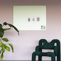 Legamaster glasbord 90x120cm Sage Green ronde hoeken-3