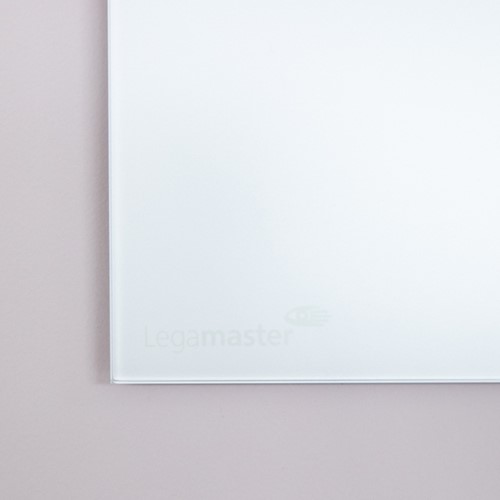 Warm Grey mat glasbord met rechte hoeken