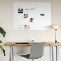 Legamaster glasbord 100x150cm Warm Grey ronde hoeken-3