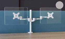 Orange Office monitorarm dubbel - Aluminium (MA2)