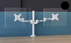 Orange Office monitorarm dubbel - Zwart (MA2)