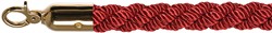 VEBA Luxury Afzetkoord rood met messing 157 cm