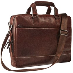 Maverick ROUGH GEAR - lederen business tas met laptopvak 15,6" - large - bruin