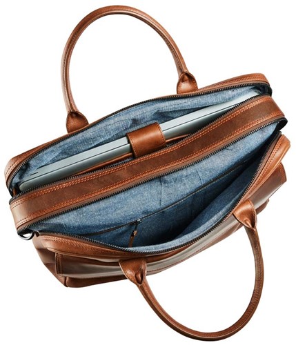 Maverick THE ORIGINAL - lederen business tas met laptop sleeve 15,6" - large-2