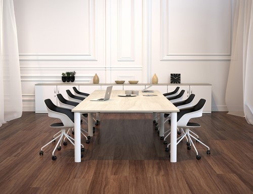 Palmberg Conferentie vergadertafel in het wit