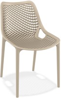 Air stapelbare stoel taupe