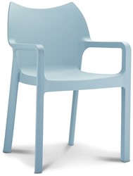 Diva stoel zilvergrijs