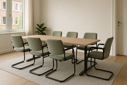 Vergaderset Pro (6 stoelen)
